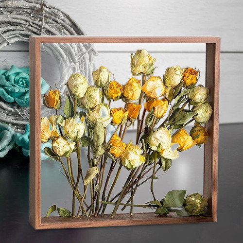Caixa De Sombra Quadro De Flor Seca Caso De 6 Polegadas