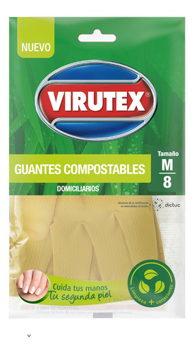 Guantes Bio Talla M 100% Látex Virutex