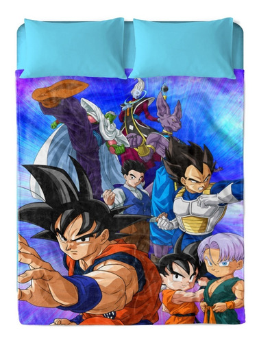 Cobertor Serenity Matrimonial Dragon Ball Batalla