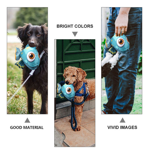 Juguete De Peluche Interactivo Con Forma De Pez Para Perro Q