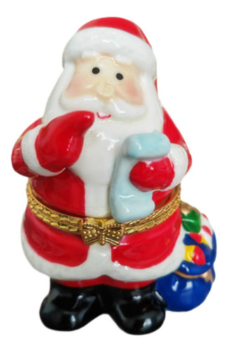 3 Joyero Navideño Con Bisagras Para Decoración Papá Noel
