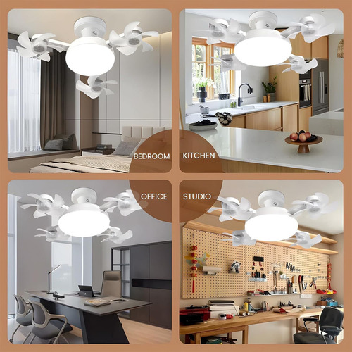 Ventilador De Teto Com Luz, Luz Led Regulável