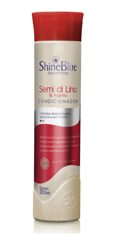 Condicionador Shine Blue Semi Di Lino 300ml