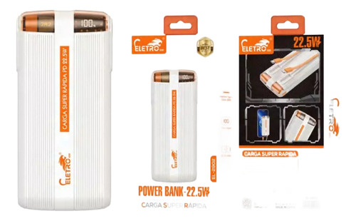 Carregador Eletromex Power Bank 10000mah El-2902 Usb-c