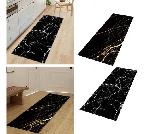 Alfombrilla De Suelo De Mármol De 2 Piezas, Alfombrilla De