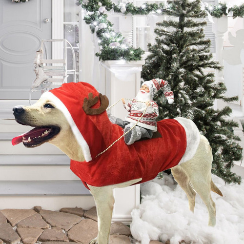 Traje De Perro Con Gorro Disfraz De Perro Rojo Ropa De Traje