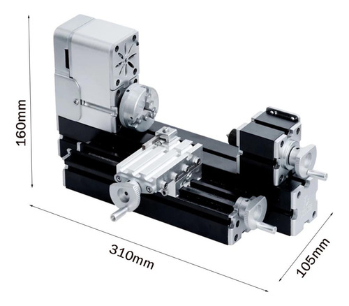Mini Torno Mecânico Alta Potencia Profissional Bancada Mesa