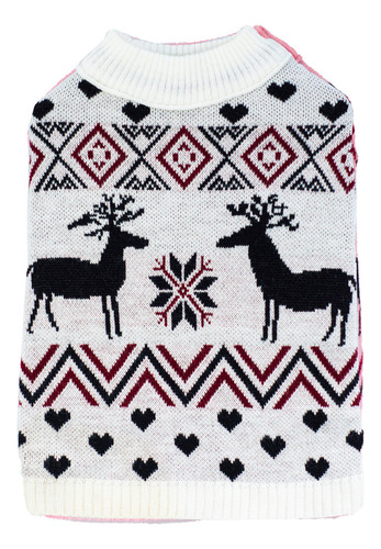 Sueter Para Perro Urban Dog Merry Blanco Talla 0 - 15