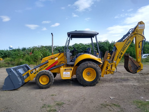 Retroexcavadora New Holland B90b Año 2008 Doble Tracción 4x4