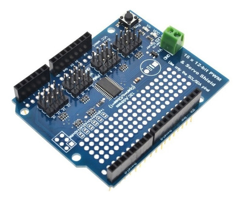 Imagen 3 de 3 de Uno R3 Shield Pca9685 16ch Pwm Servo Driver Arduino Itytarg