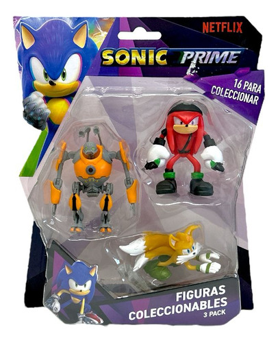 Sonic Prime Figuras Coleccionables Pack X3 
