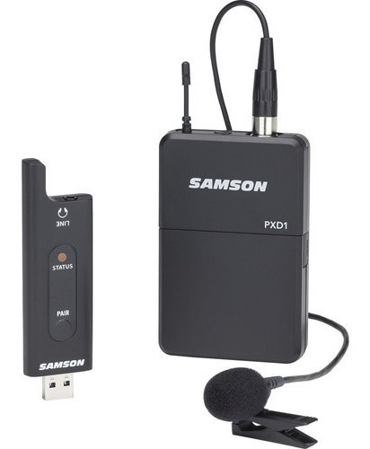 Auriculares Samson Xpd2 - Micrófono inalámbrico USB, color negro