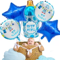 Comprar Kit Globos Baby Shower Es Niño Fiesta Baby Mamila Boy Bebé 