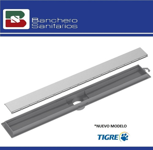 Imagen 3 de 6 de Rejilla Lineal Tigre 70cm Acero Inoxidable