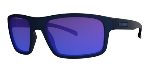 Oculos De Sol Hb Overkill Matte Black Blue Blue Chrome