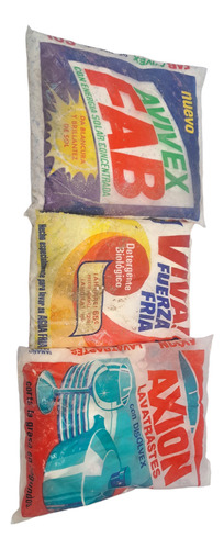 Jabones Axion, Avivex Fab Y Viva Antiguos Colección 3pzs (Usado)