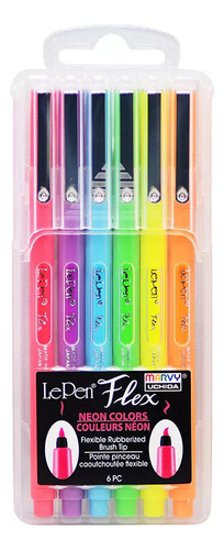 Le Pen Flex Neon Color Set Punta Pincel