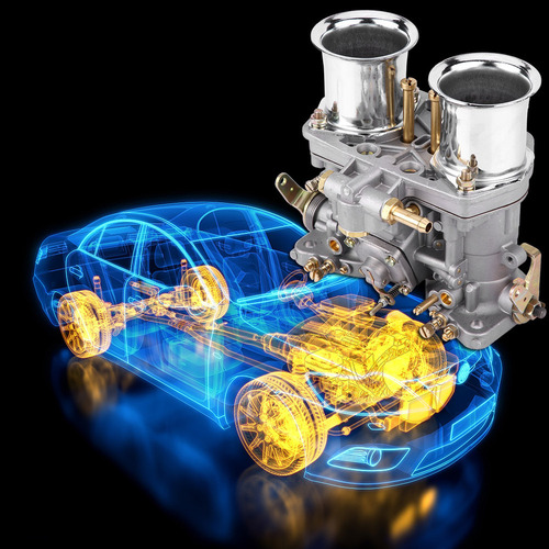 Qt1 Carburador Para Motor Carb, 2 Juntas, Bug Weber 40 Idf