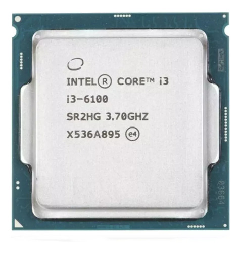 Intel Core I3 6100 Original, 2 Núcleos, 4 Hilos, 3,7 Ghz, 51