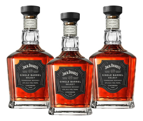 Pack De 3 Whiskey Jack Daniels Single Barrel 700ml