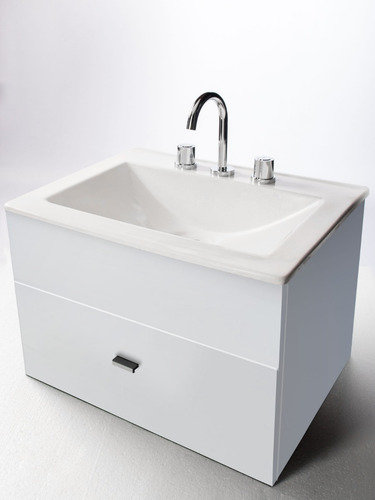 Imagen 2 de 4 de Juego Completo Baño Bidet Inodoro Vanitory Bco 60cm - Cuotas