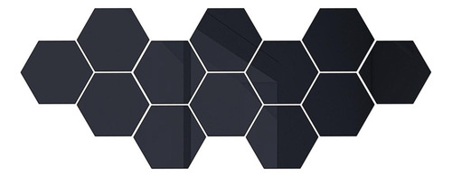 Para Juego De Pegatinas De 100 Piezas De Espejo Hexagonal, /