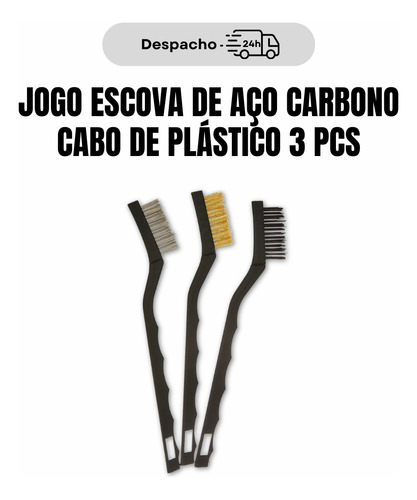 Kit Jogo De Escova Latonada P/ Furadeira + 4 Escovas Manuais