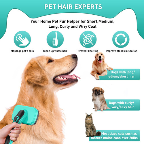 Wopqaem Cepillo Para Perros Para Mudar Gatos De Pelo Corto Y