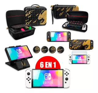 Nintendo Switch Oled 6 En 1 Superkit De Viaje M Hunter Rac