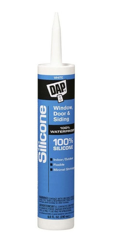 Silicón Uso General Blanco 290ml 9.8oz Silicone 6pzs Dap