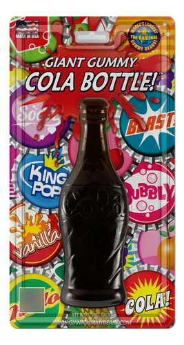 Dulces Gomitas Gigante Con Forma De Botella Cola Sabor Uva