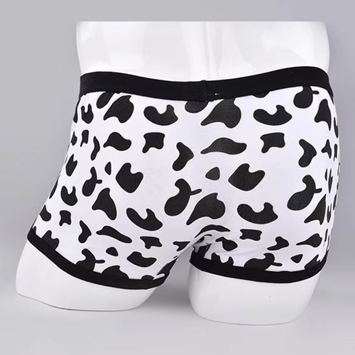 Boxer Calzon Sexy Con Diseño De Vaca Para Hombre Suspensorio