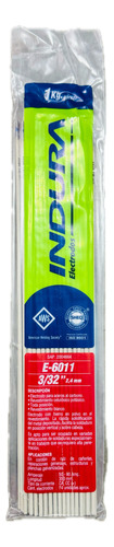 Electrodo Para Soldar 6011 3/32  2.4mm 1kg Indura Punto Azul