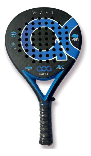 Aca Raqueta Padel Pala Wave Eva Supersoft Intermedio Control Color Azul