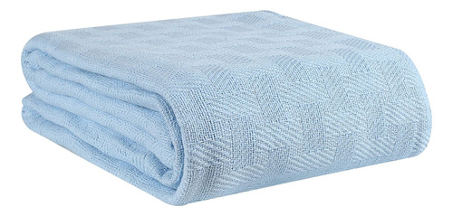 Glamburg Manta De Cama 100% Algodón, Transpirable, Mantas Té