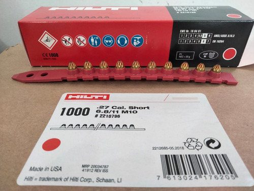 Cartuchos De Pólvora M10 6.8/11 1000 Pzas