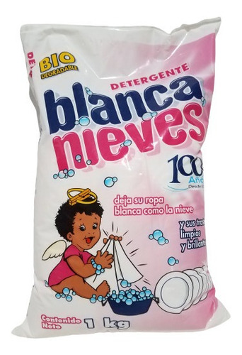 Detergente En Polvo Blanca Nieves Caja C 40 Bolsas D 250 Gr