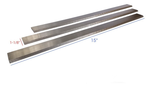 Cuchillas P/ Cepillo Y Canteadoras 3 Pzs De 15 X 1-1/8 Pulg