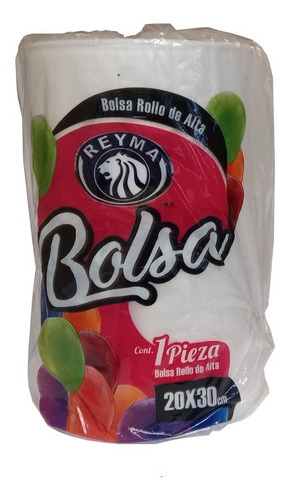 Bolsa En Rollo De Plástico 20x30 Alta Densidad 1.8 Kg Aprox