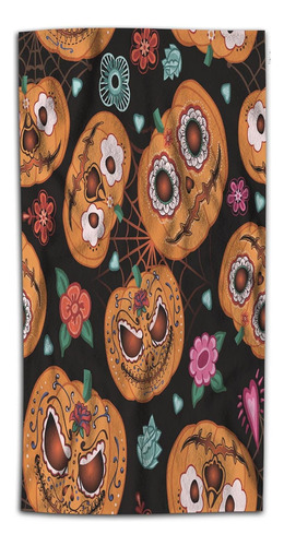 Toalla De Mano Con Diseño De Flores De Calabaza Wondertify T