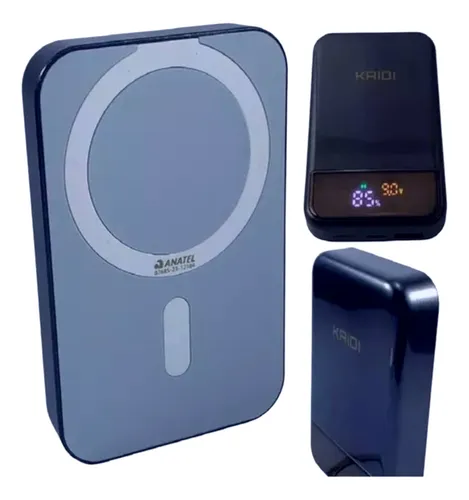 Carregador Magnético Pd Portátil Power Bank Indução 10000mah Cor ...
