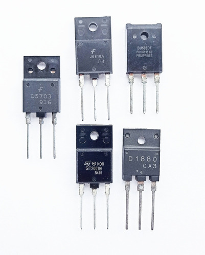 Transistor Horizontal St2001h1+d1880+d5703+j6810a+bu508df