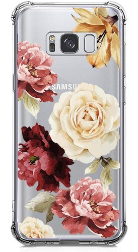 Funda Para Samsung Galaxy S8 | Transparente Con Flores