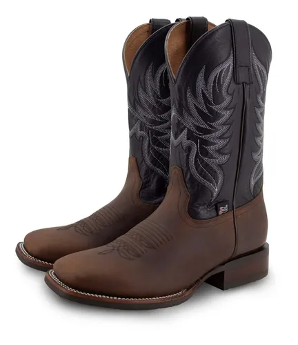 Botas Justin De Piel Para Hombre 5499 Suela Goma