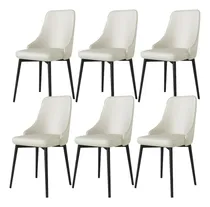 Comprar Mzlaly Juego De 6 Sillas De Comedor Modernas Con Respaldo De