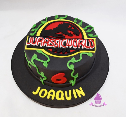 Torta Jurassic World Park Tematica Dinosaurio Mundo Jurasico