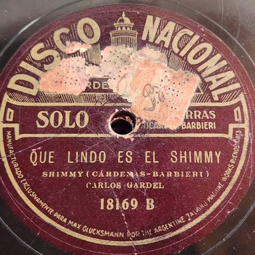 Pasta Carlos Gardel 4 Guitarras 18169 Disco Nacional C567