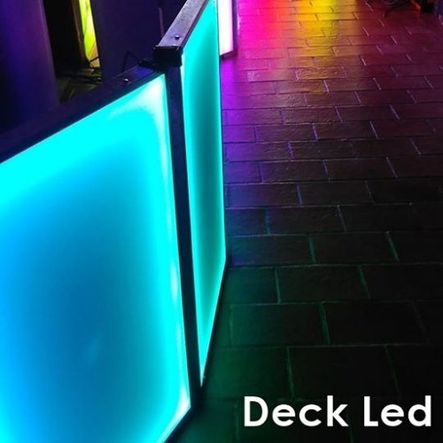 Imagen 4 de 10 de Cabina Dj Rgb (3.30m X 1.10m) 5 Paneles - Deck Led Quilmes