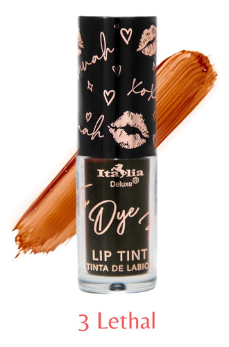 Tinta Para Labios To Dye For Lip Tints Italia Deluxe Acabado Mate Color Lethal Lethal