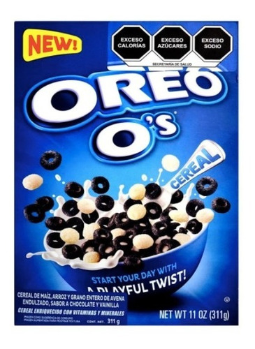 Cereal Oreo O´s Chocolate Y Vainilla 311g 5cajas D